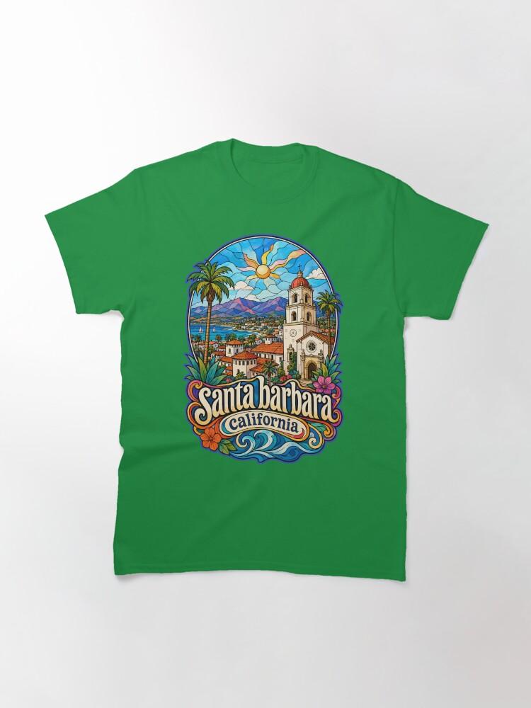 Barbara Santa Barbara California USA Stained Glass Art Classic T-Shirt