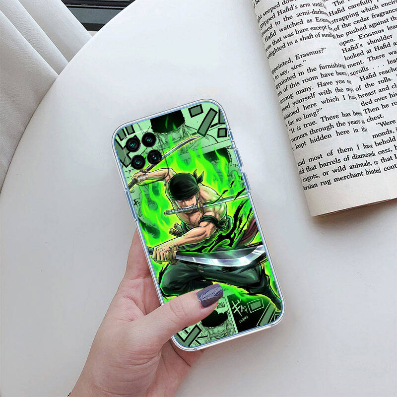 MH125 One Piece Zoro Case for Motorola E7 G6 G7 G8 G9 Plus Power Play G10 G20 G04 E30 E40 E22 E20 E13 E15 G22 G23 G05 G75 G35 G55