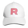 Letter R Team Rocket Logo Cap Fashion Casual Baseball Caps Adjustable Hat Hip Hop Summer Unisex Baseball Hats Polychromatic
