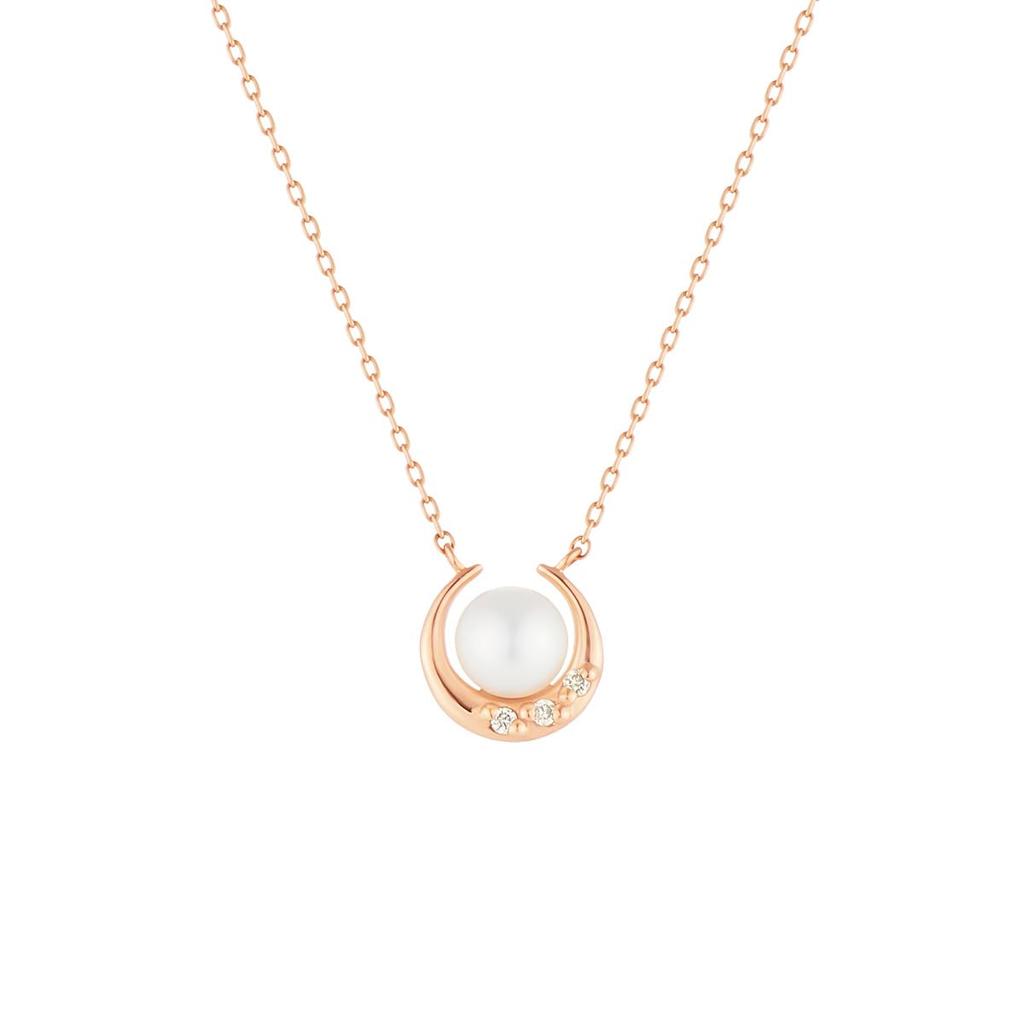 Canal 4C June Birthstone 10K Pink Gold Necklace 152426623101