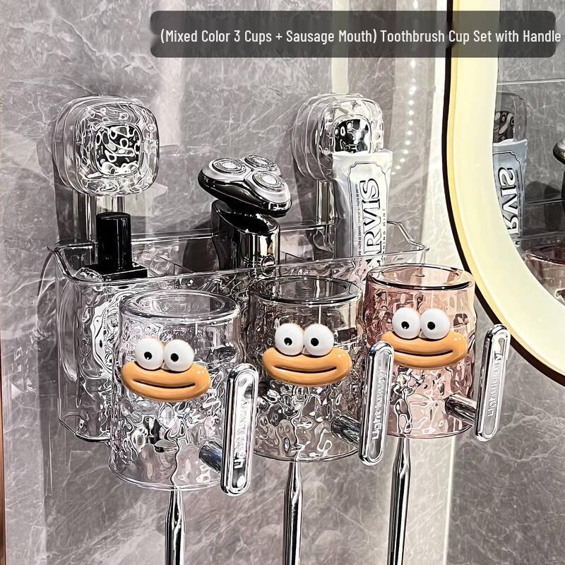 LIEI Suction Cup Wall-Mounted Toothbrush Holder