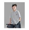 Boys' Korean Style Summer Polo T-shirt - Casual, Trendy, Loose Fit