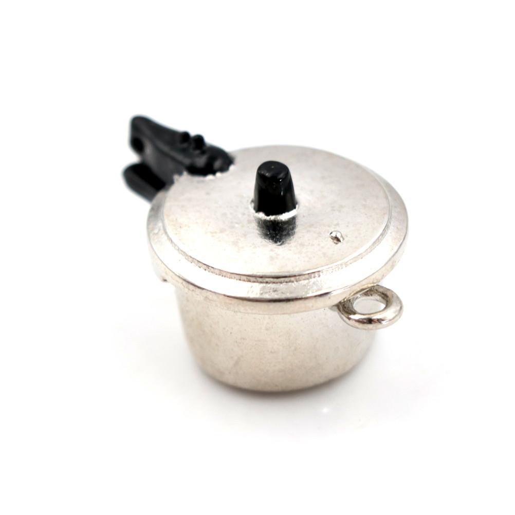 1 stück Kochgeschirr Schnellkochtopf Autoklav Spielzeug Simulation Küchenhelfer 1:Miniaturküche im Maßstab 12 für Puppenhaus