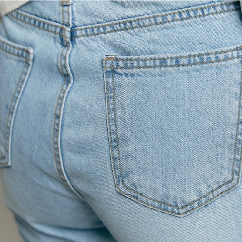 Maxza Distressed Light Blue Denim Baggie Pants Zc05ql400on
