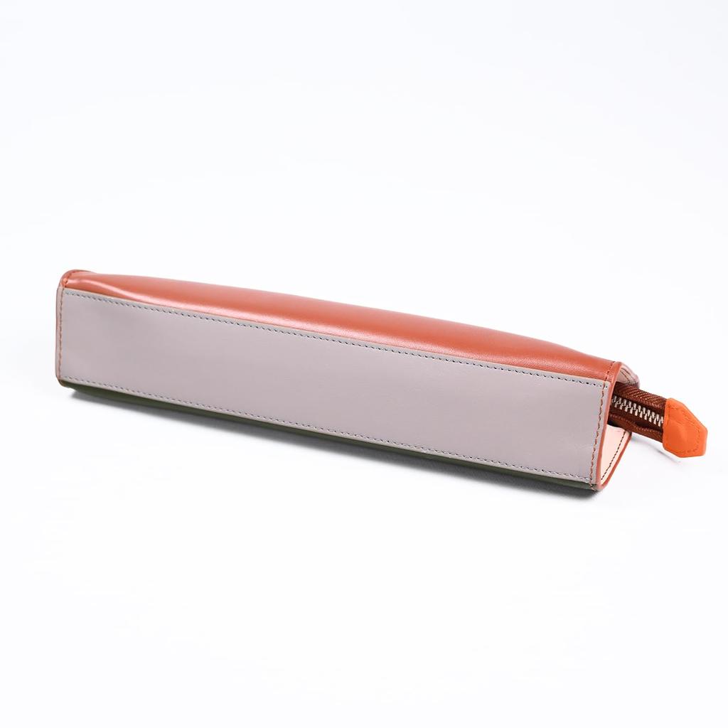 Paul Smith Pen Case for Men Brown Green Yellow Gray Beige Orange 7383 KDECOR 62 Pencil Case Stationery [Used]