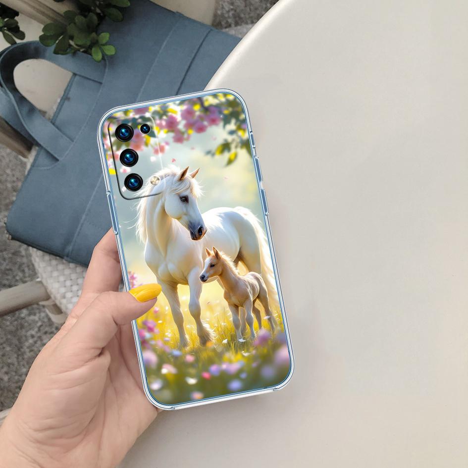 CJ53 Fine Horse Case for Motorola Moto G10 G20 G30 G31 G32 G34 G35 G41 G42 G50 G51 G52 G55 G60 G60S G62 G71 G72 G75