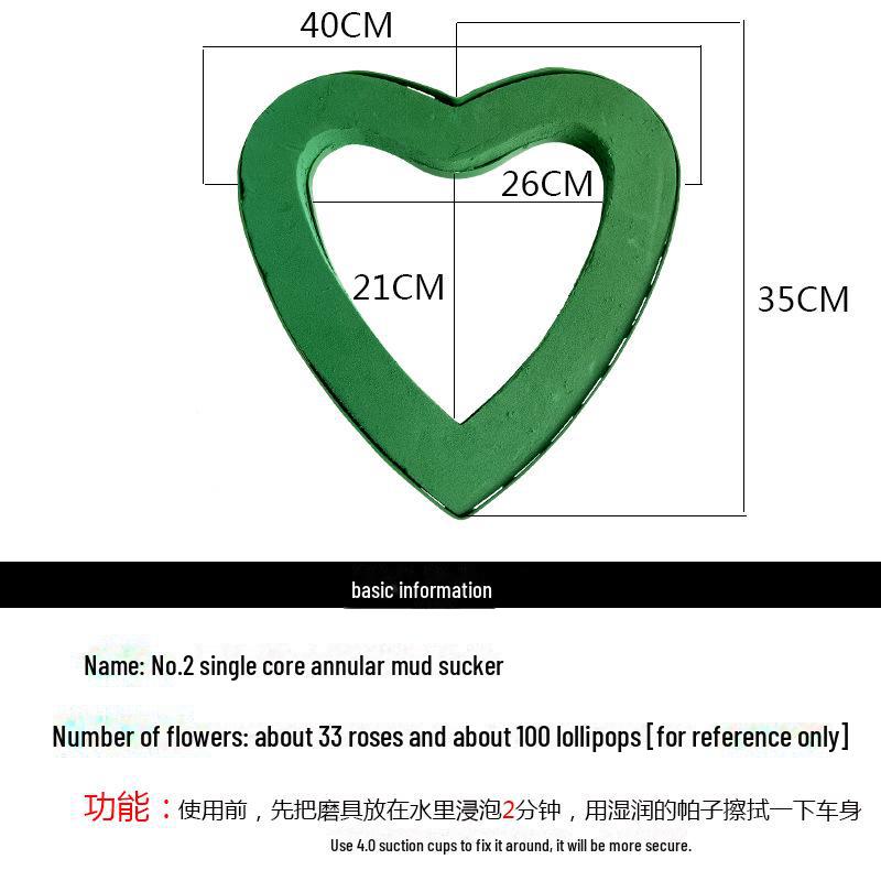 Vantuzlu Düğün Arabası Çiçek Süslemesi - Kalp Şekli