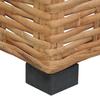 Corner Sofa with Cushions Natural Rattan