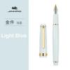 New Jinhao 82 Series Fountain Pen Acrylic F 0.5mm Nib School Office Supplies Business Writing Ink Pens Sliver Clip Blue Yellow