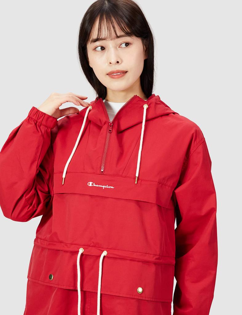 Champion Anorak Jacket Deep Size L Size CW-Q605 Women's Red, (Japan L)