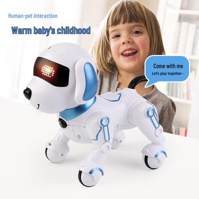 Interactive AI Remote Control Dog Toy: Woofing, Singing, Dancing, Educational Pet for Kids