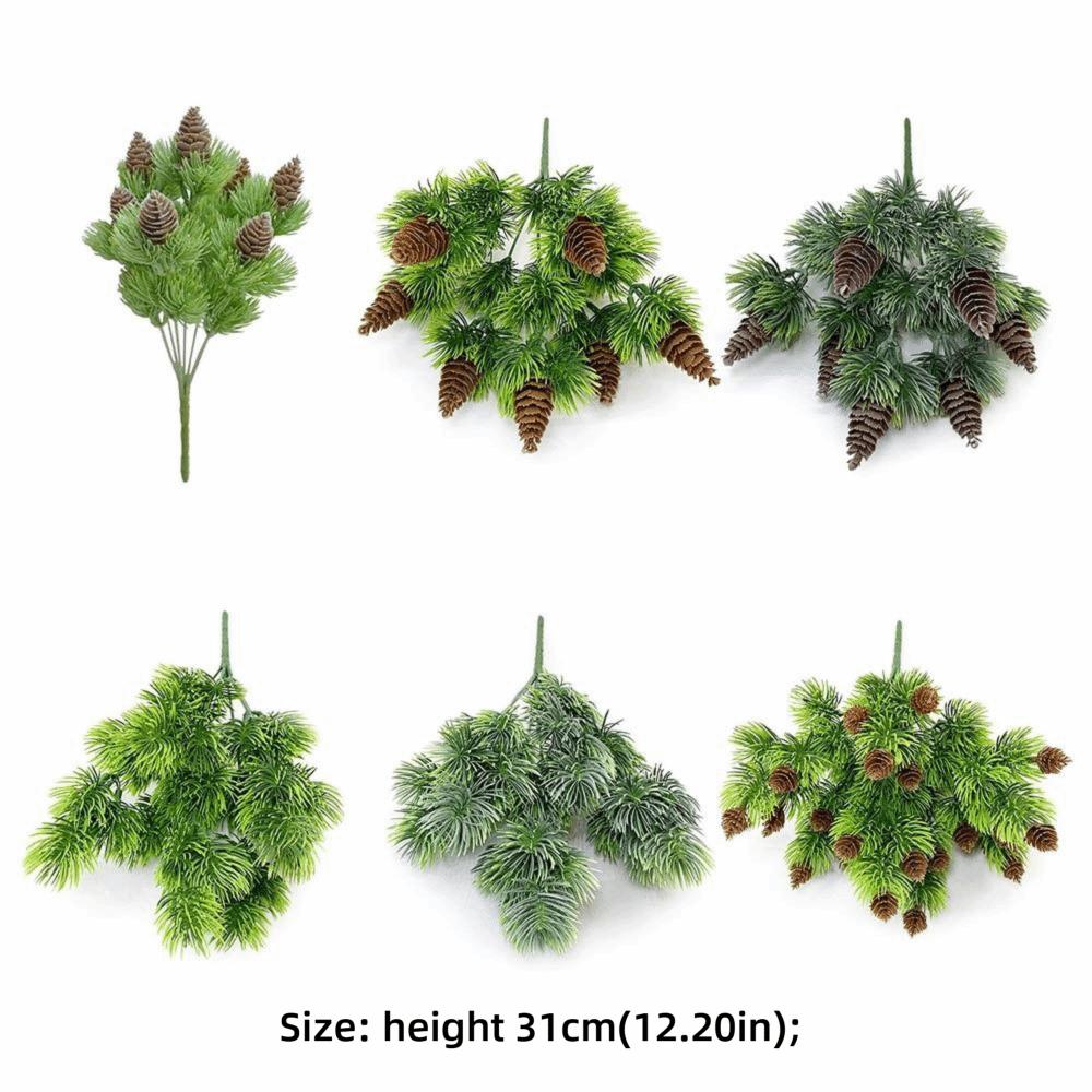 Green Artificial Pine Branches DIY Accessories Fake Pine  Festival Ornament