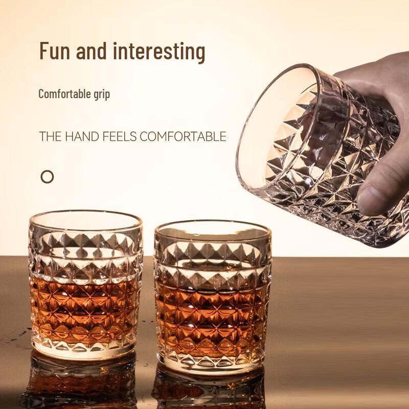 FANKAQI Luxury Crystal Whiskey Glass Set