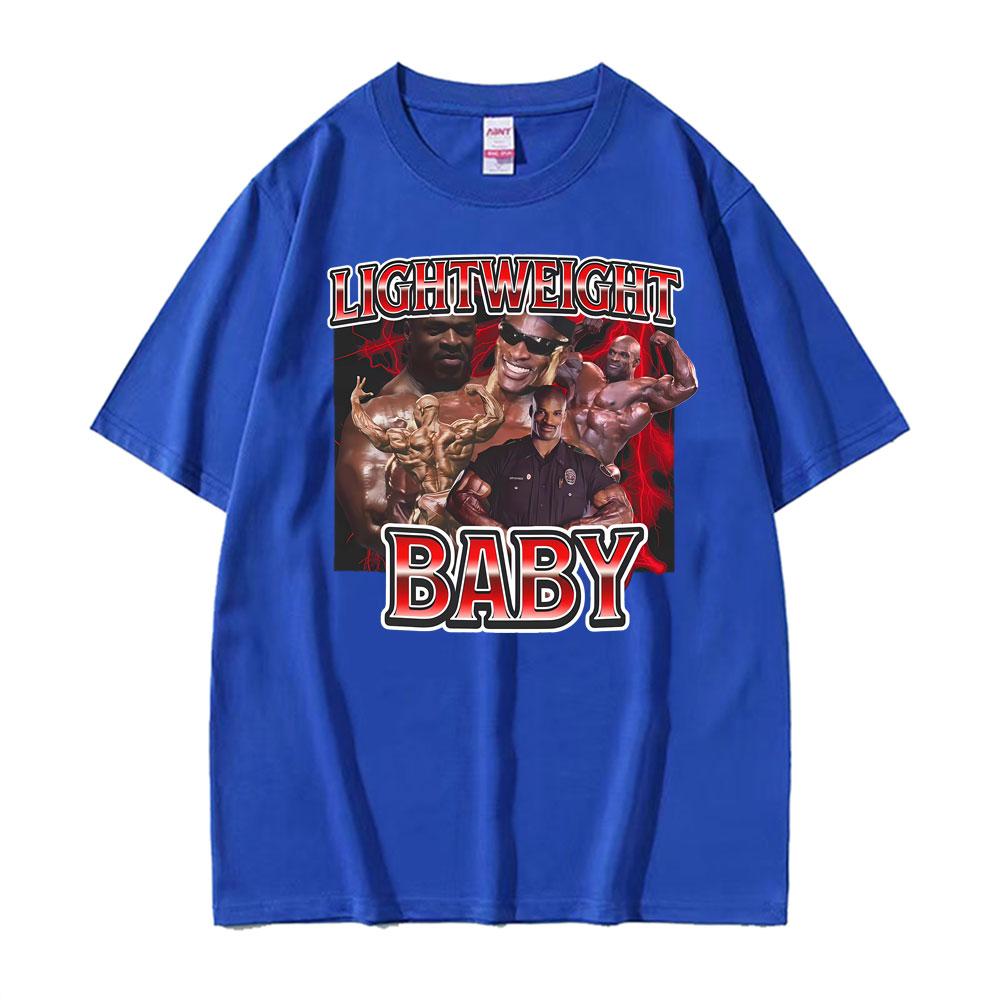 Funny Meme Ronnie Coleman Vintage Gym Graphic Tee Shirt Men Women Fashion Summer Tshirts Oversized Casual 100 Cotton T Shirts