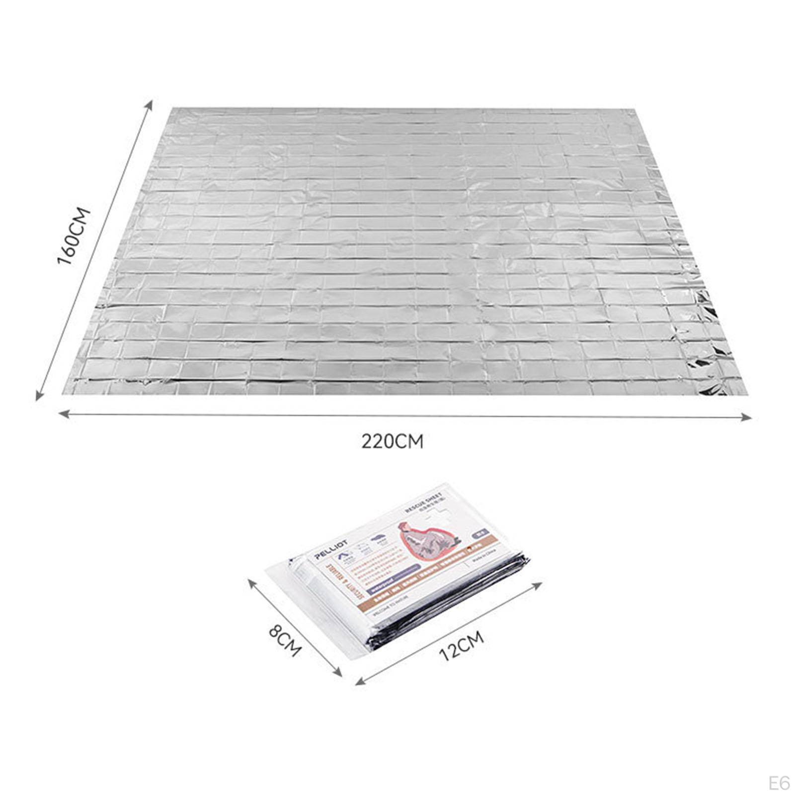 Couverture De Survie Mylar – Argent/or, Ultra Compacte, Pour Camping, Rando, Urgence