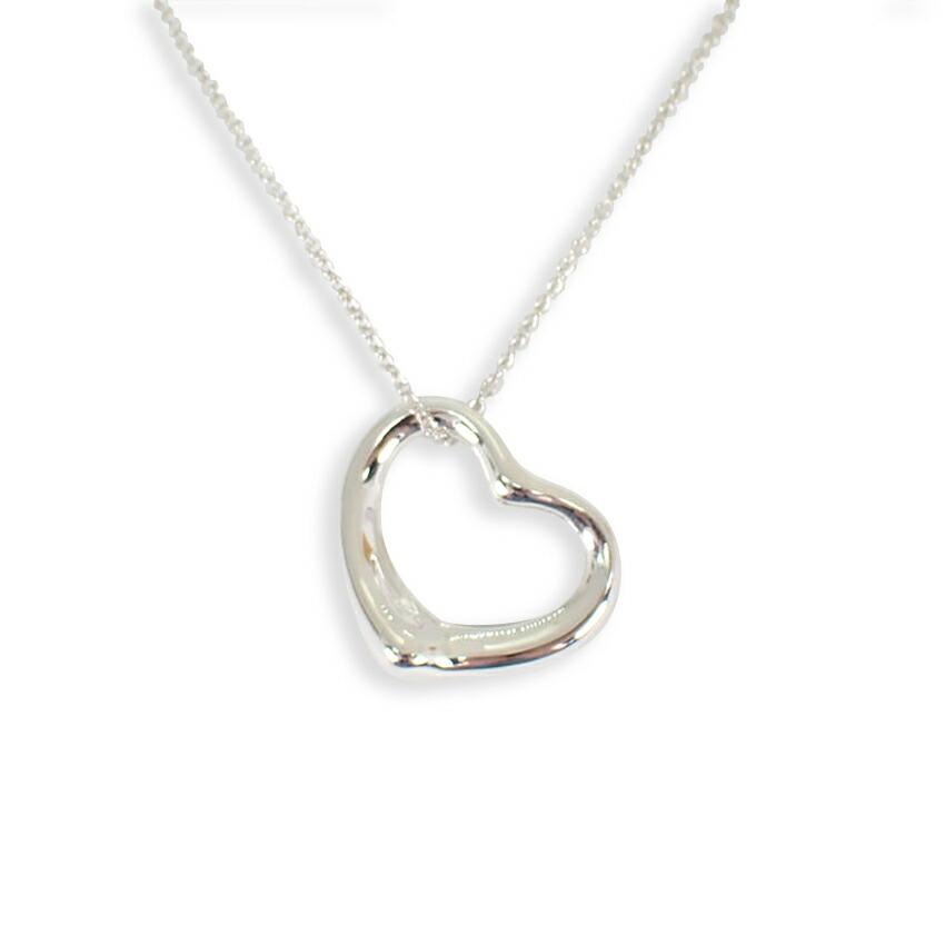 

[Б/у] TIFFANY/Tiffany 925 Open Heart Подвеска/ожерелье [g337-58]