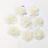 2/5Pcs 8cm Chiffon Fabric Flower For Hair Accessories Artificial Hairpin Accessories Flowers For Dress Wedding Bouquet Decor