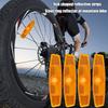 2/4 Pcs Bike Spoke Reflector Bicycle Wheel Reflective Strips Clip Safety Warning MTB Bicycle Wheel Rim Reflective Mount Clips