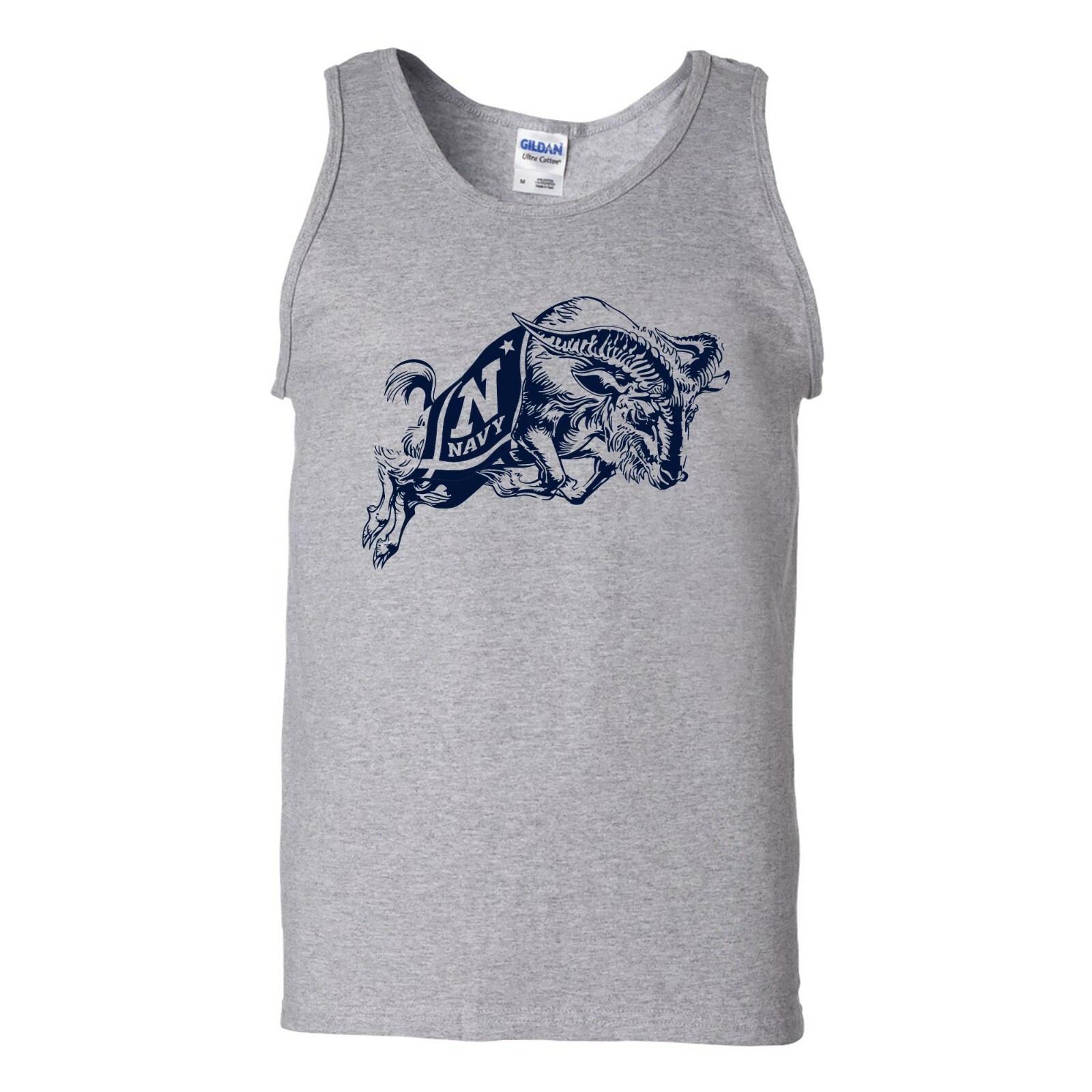 US Naval Academy Midshipmen Primary Logo University Sports Tank Top - Sport Grey S