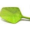 Large Strainer Spoon Long Handle Tool Colander Draining Scoop Pasta Strainer Cooking Kitchen for Spaghetti, Noodles, Veggies 13.5'' Utensils, Green