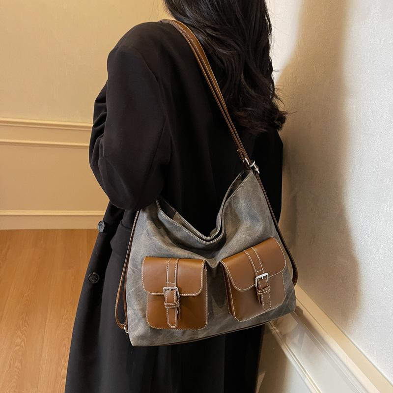 Commuter To Work Large-capacity Bag Women's New Spring Rich Double Shoulder Back Bag Multi-purpose Shoulder Tote Bag