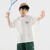Duoduojia Boys' 2025 Summer Cooling Retro Letter T-Shirt