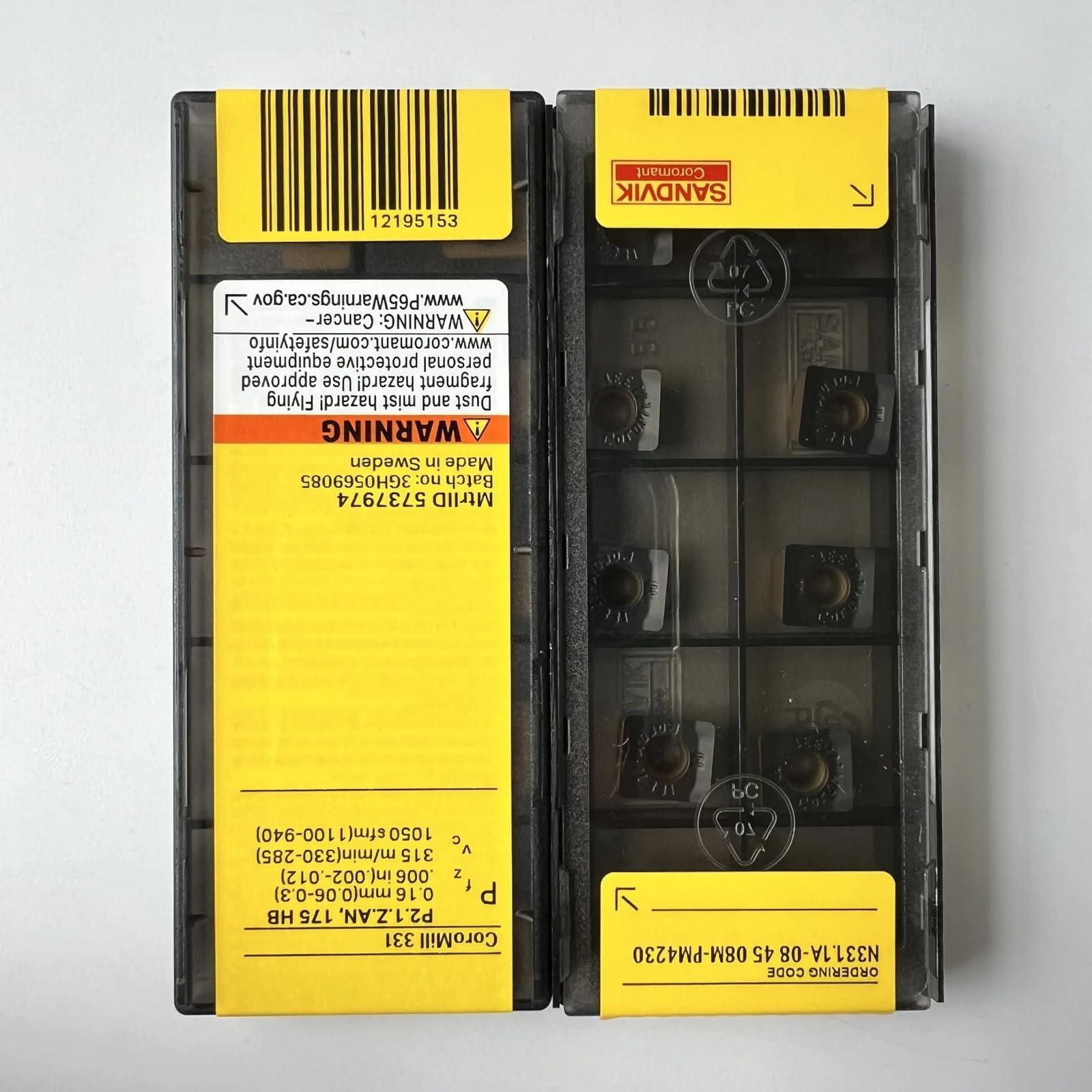 

Original Sandvik / N331.1A-084508M-PM 4230 CNC lathe carbide blade tool 10 Pcs