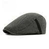 Unisex British Retro Flat Cap Breathable Linen Ivy Cabbie Hat Duckbill Painter Beret Cap Literary Hipster Casual Peaked Hat