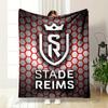 Stade Reims Logo Blanket for All Seasons Blanket Lunch Break Throw Gift