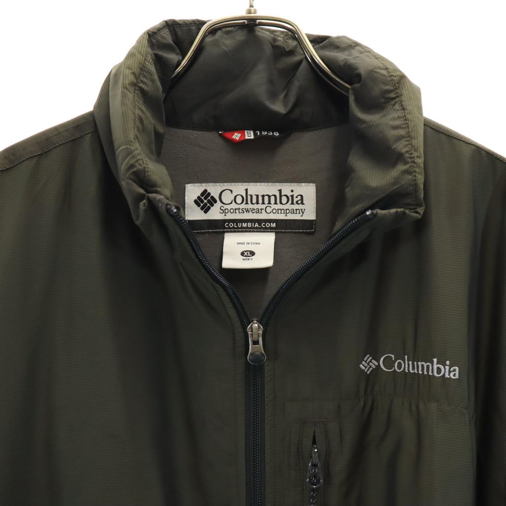 Columbia Windbreaker XL Khaki Outdoors Men's Used