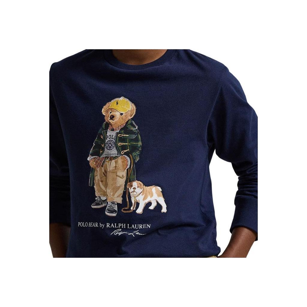 Polo Ralph Lauren Cotton Long Sleeve Iconic Bear T-Shirt Kids tops CWPOTSHY8021181-410