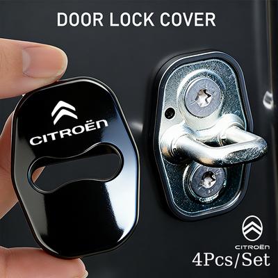 4 Stuks Auto Deurslotkap Roestvrij Staal Beschermingsaccessoires Voor C1 C2 C3 Vts C4 Saxo C4L C5 C6 C8 Xsara Picasso