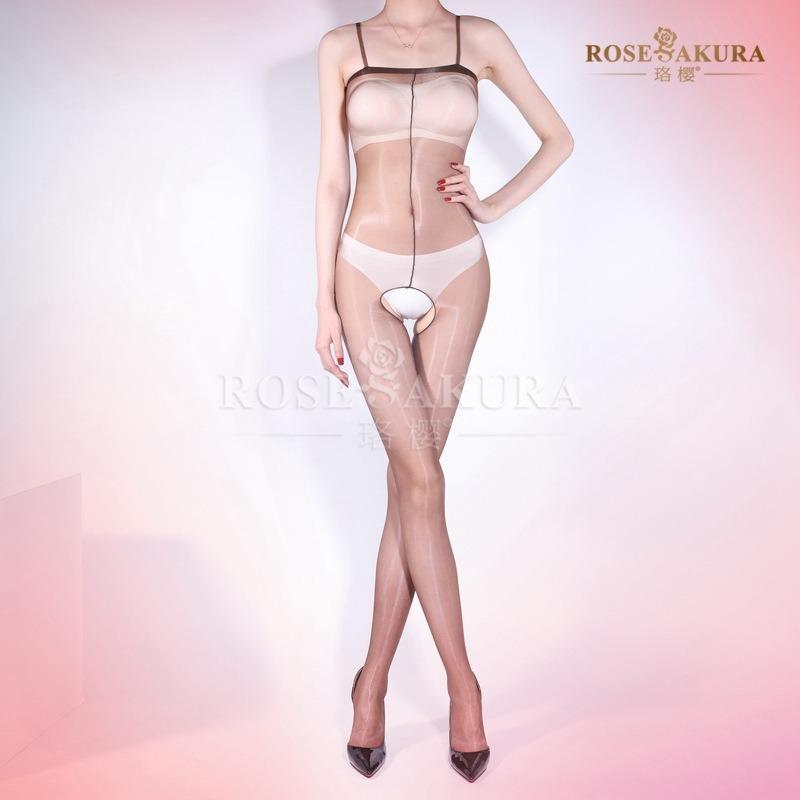 Aurora Shinny Suspender Body Stocking Tights Temptation Lingerie One-Piece Crotchless Toys For Couple Ootd Dance Self Pleasure