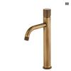 TLXT Antique High-Arc Brass Basin Faucet