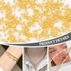 2000Pcs Brass Crimp Beads, Cadmium Free & Lead Free, Rondelle, Golden, 2x1.2mm, Hole: 1.2mm