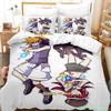 The World Ends With You Sakuraba Neku Bedding Set Cartoon Anime Three-piece Set Adult Kid Bedroom Duvetcover Sets 3D Kawaii Cool