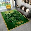 3D Z-Zelda 2 Link Spel Gamer Vloerkleed Tapijt voor Woonkamer Slaapkamer Huisdecoratie, Antislip Vloermat Decoratie voor Bank Deurmat Cadeau
