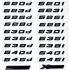 kfwhl7 For BMW 5 Series E39 E60 E61 F10 F11 G30 520d 523d 525i 528i 530e 535i 540e Car Styling Trunk Letter Emblem Rear Lid Logo Black