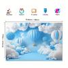2D Dreamy Hot Air Balloon Backdrop Baby Shower Photography Background
