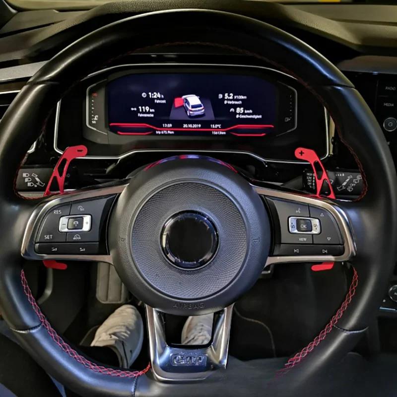 OPQ1 2026 Hot VOLKSWAGEN 2PCS Car Steering Wheel Shift Paddle Shifter Extended For VW GOLF GTI R GTD GTE MK7 7 POLO GTI Scirocco 2014