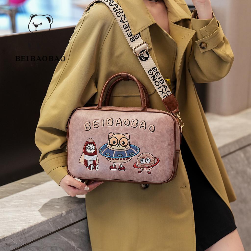 New Trendy and Versatile Large Capacity Single Shoulder Bag Cartoon Anime Handbag Crossbody Bag