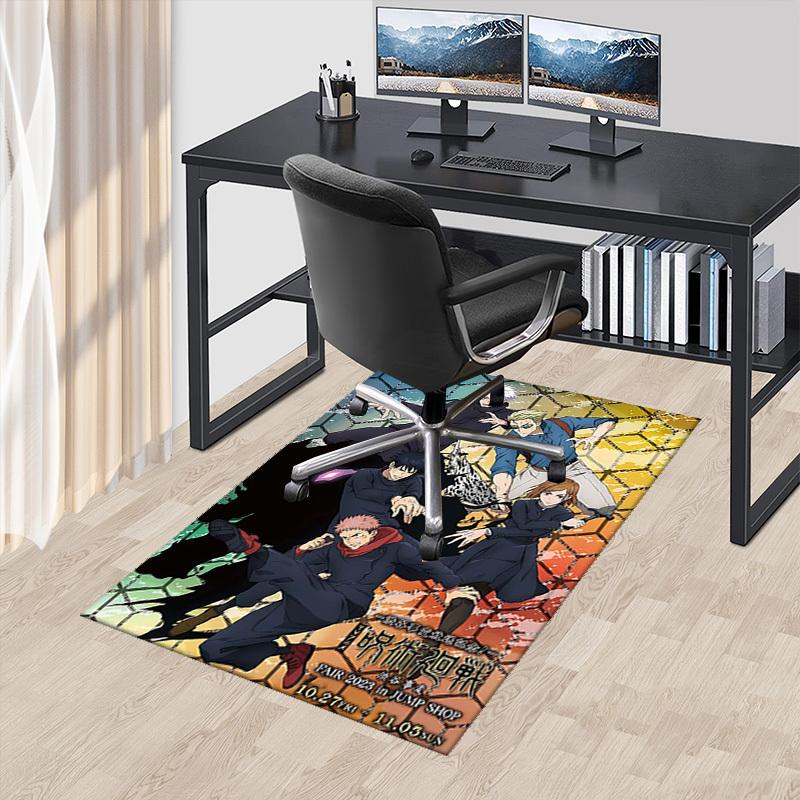 

1pc Jujutsu Kaisen Anime Chair Mat - Office Desk Carpet with Non-Slip Backing, Perfect for Jujutsu Lovers and Fans, Suitable for Home Decor, Gaming Ro 60cm by 90cm