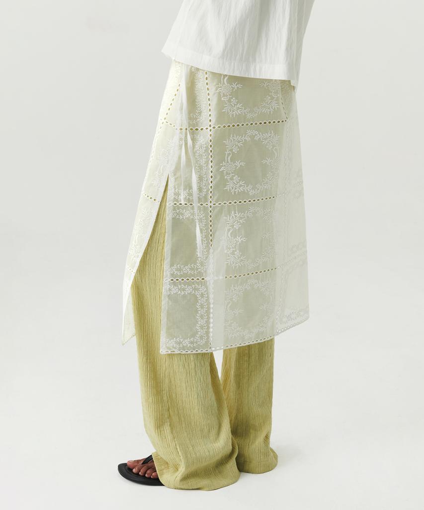 Leuba Lace Layered Skirt - Ivory