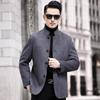 2026 Men's Double-Sided Woolen Coat: Winter Stand Collar Fashion Cashmere Jacket for Middle-Aged