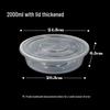 Disposable Round Food Containers with Lids
