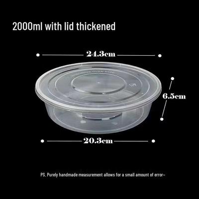 Disposable Round Food Containers with Lids