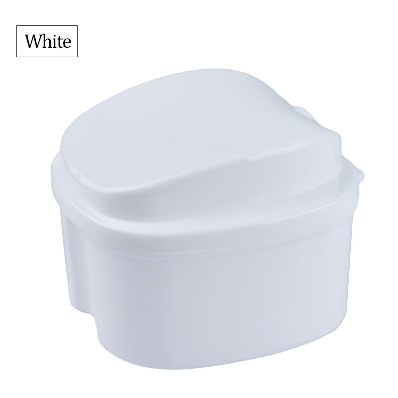 Dental Denture Box Retainer Braces Storage Box Invisible Teeth Denture Cleaning Tooth Storage Portable Belt Case