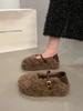 Internet Celebrity Senior Sense Leopard Print Lamb Wool Shoes Women's 2025 Autumn and Winter New Fashion Casual Velvet Warm Beanie Shoes