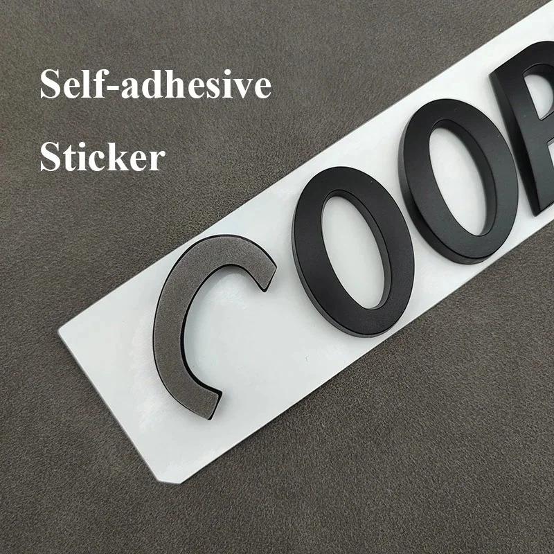 3D Logo Cooper S Emblem Letters Nameplate Car Rear Trunk Coopers Badge Sticker R53 R52 R56 F57 F55 F56 Jcw Accessories