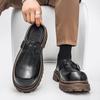 Thick Bottom Mules Men Half Shoes For Man Platform Leather Mens Semi-Drag Casual Shoes Backless Loafers Slippers Male Slides